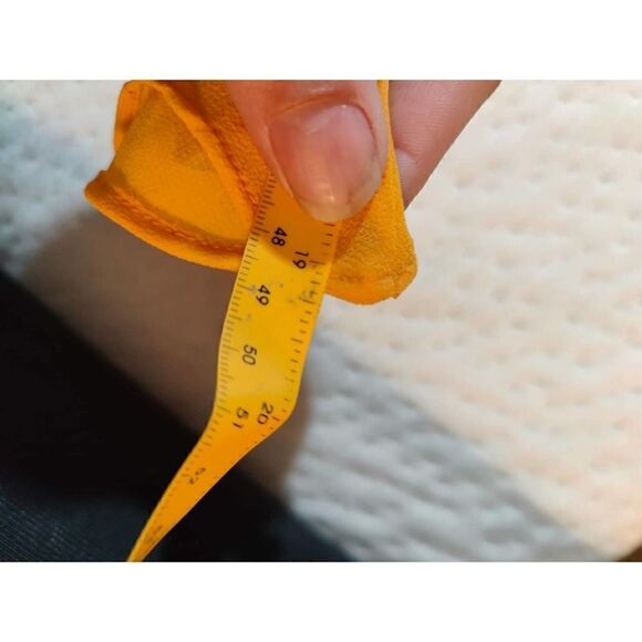 RORY BECA SIZE SMALL YELLOW WOMENS SLEEVELESS GEORGETTE BLOUSE S - Picture 5 of 6